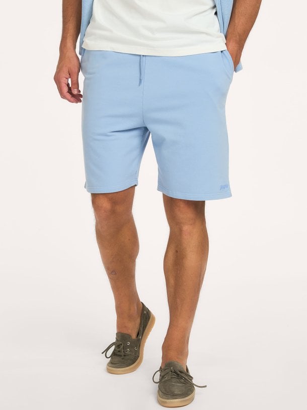 Katoenmix short met logo