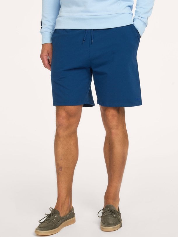 Katoenmix short met logo
