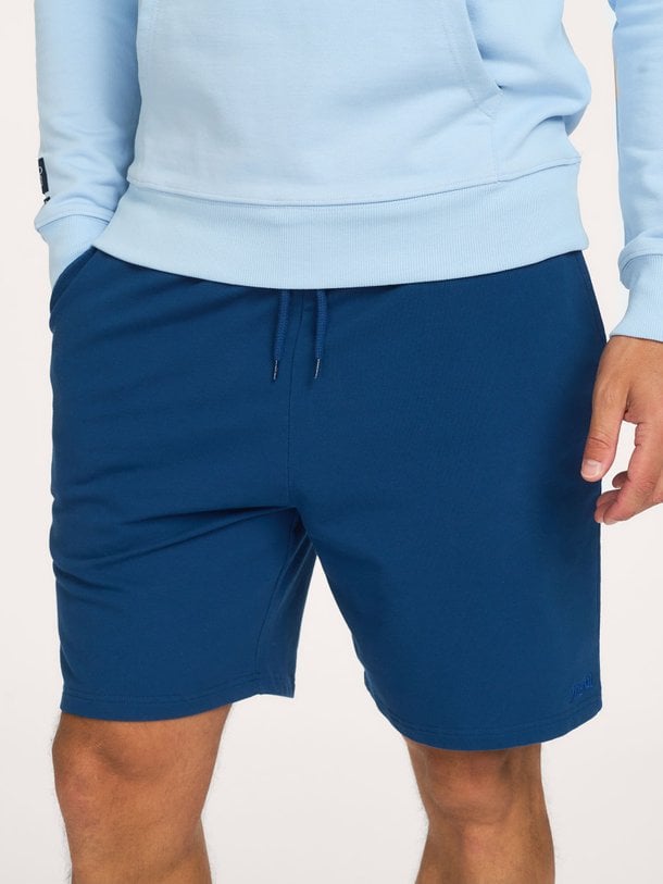 Katoenmix short met logo