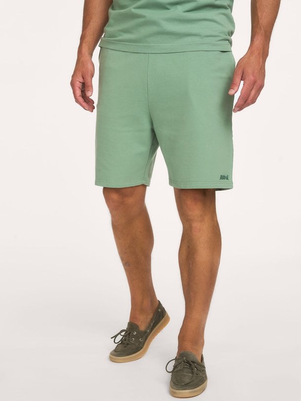 Katoenmix short met logo