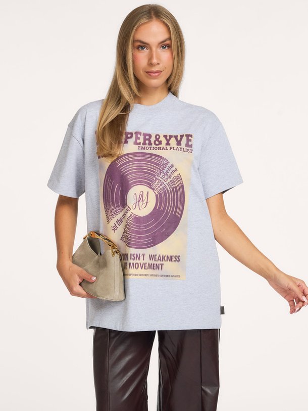 PLAYLIST-SS Playlist, katoenen T-shirt met print