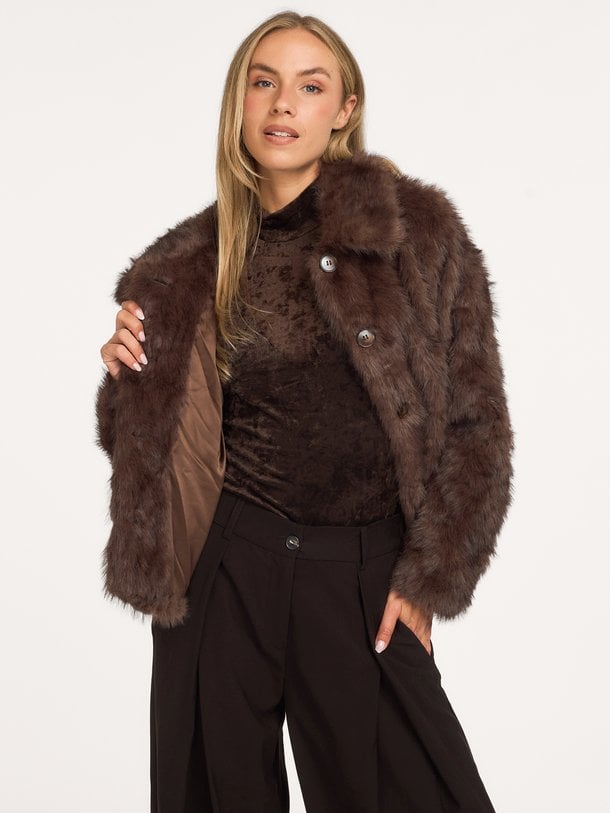 Olya velvet mesh jersey top Olya velvet mesh jersey top