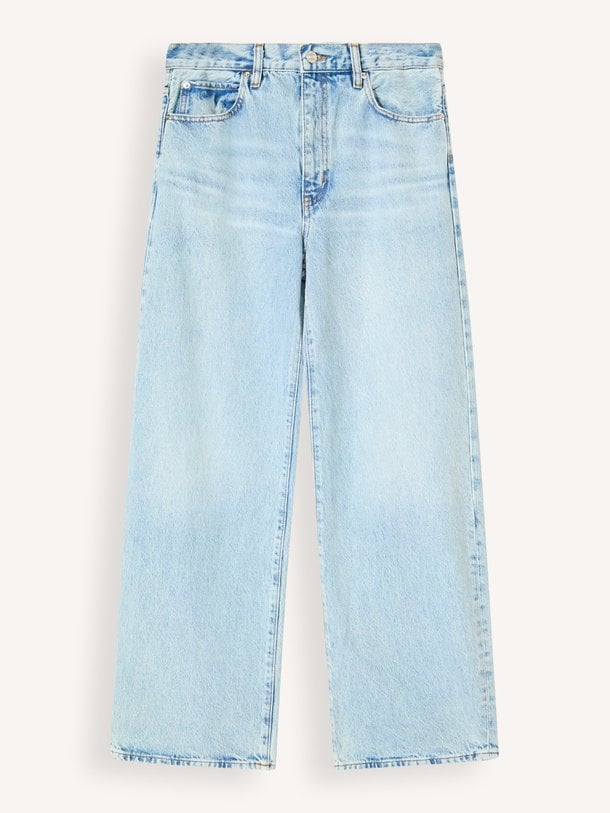 THE BOW The Bow, mid waist barrel fit jeans