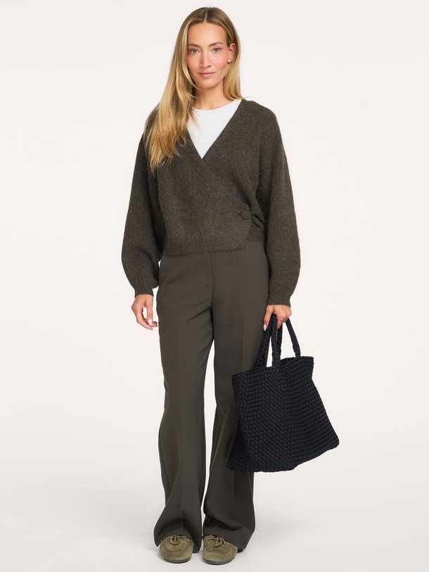 Gabby Wrap Knit Gabby, alpacamix overslag vest