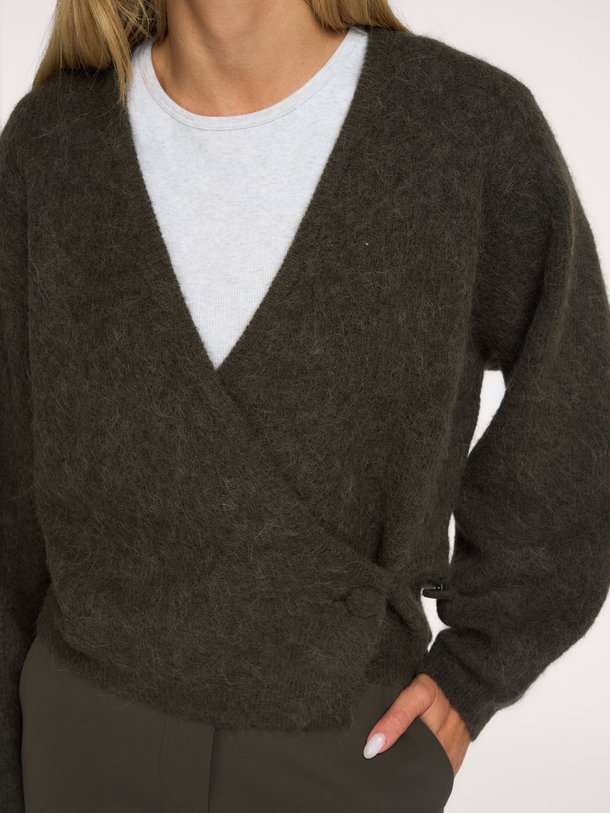Gabby Wrap Knit Gabby, alpacamix overslag vest