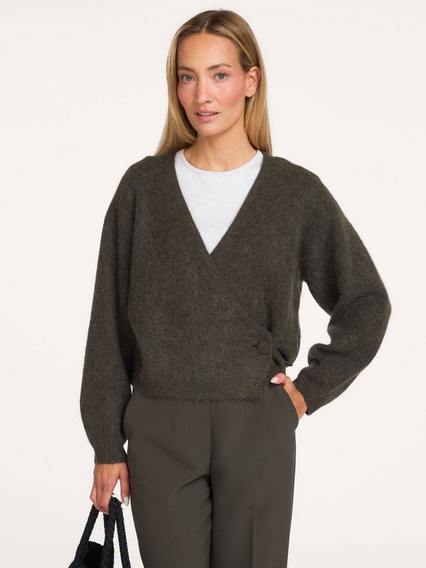 Gabby Wrap Knit Gabby, alpacamix overslag vest