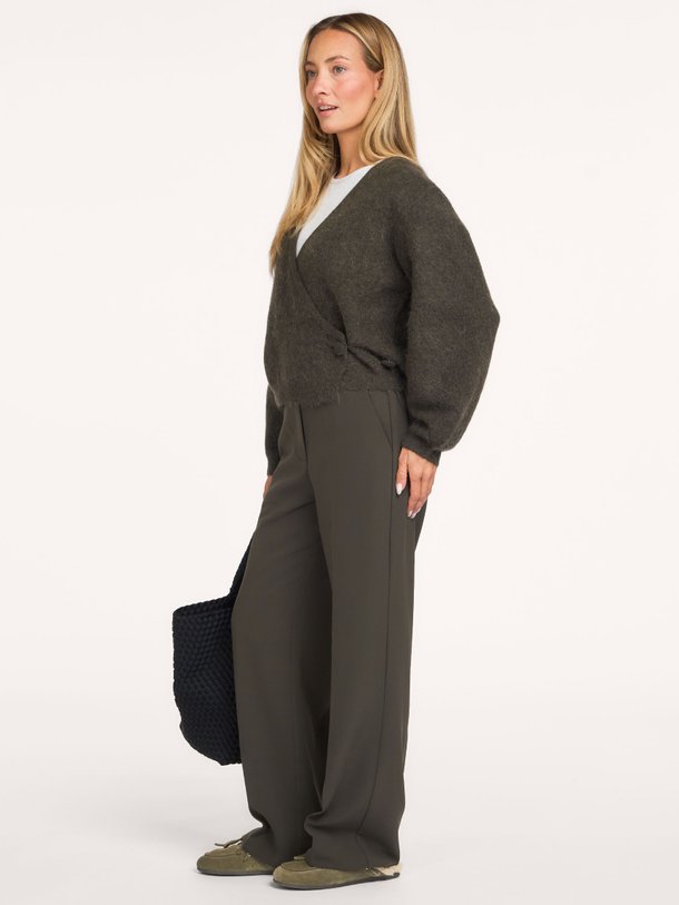 Gabby Wrap Knit Gabby, alpacamix overslag vest