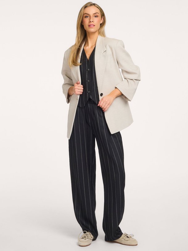flowy pants pinstripe Geweven broek met krijtstreep