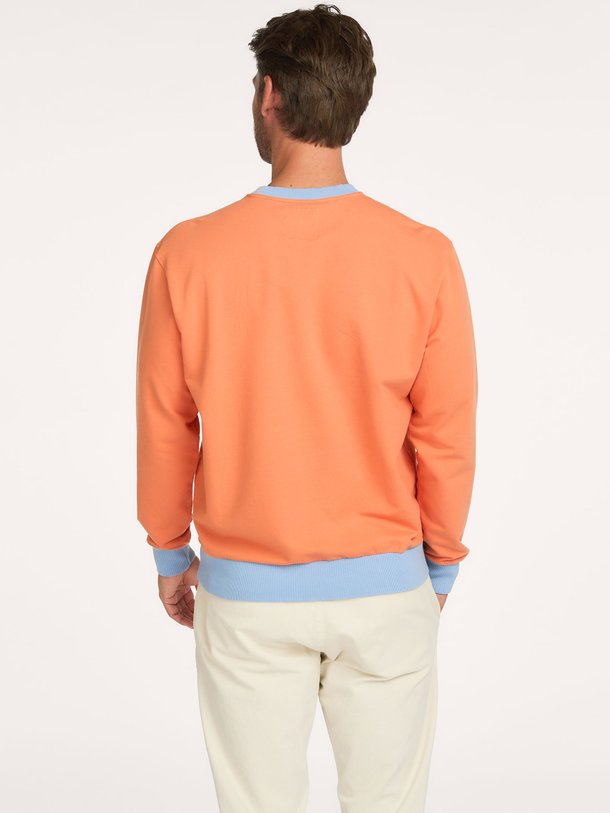 Katoenmix sweater met logo