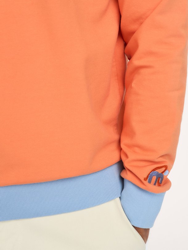 Katoenmix sweater met logo