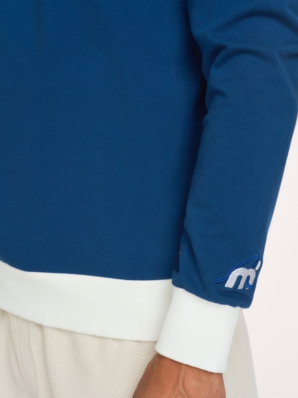 Katoenmix sweater met logo
