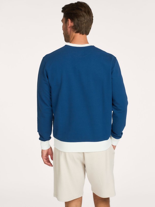 Katoenmix sweater met logo