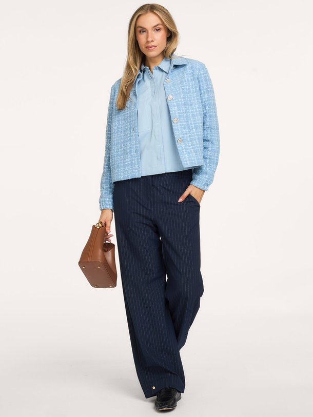 Vieve tweed jacket Vieve, katoenmix tweed jasje