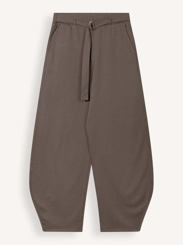 banana pants fleece Organic cotton mix barrel broek