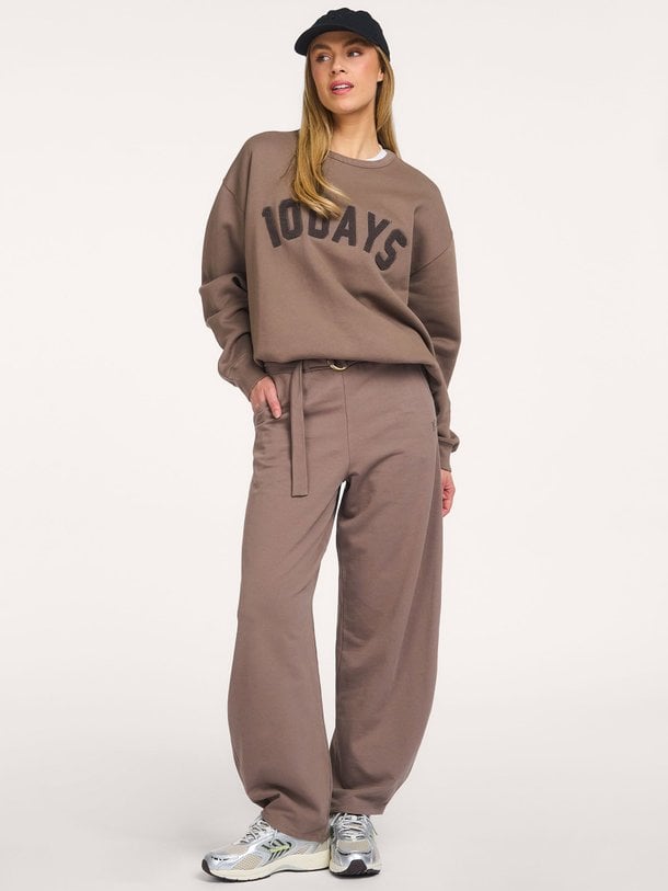 banana pants fleece Organic cotton mix barrel broek