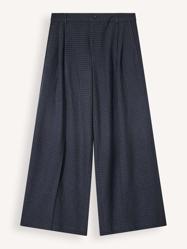 BW262118 Jenoa, viscosemix geruite broek