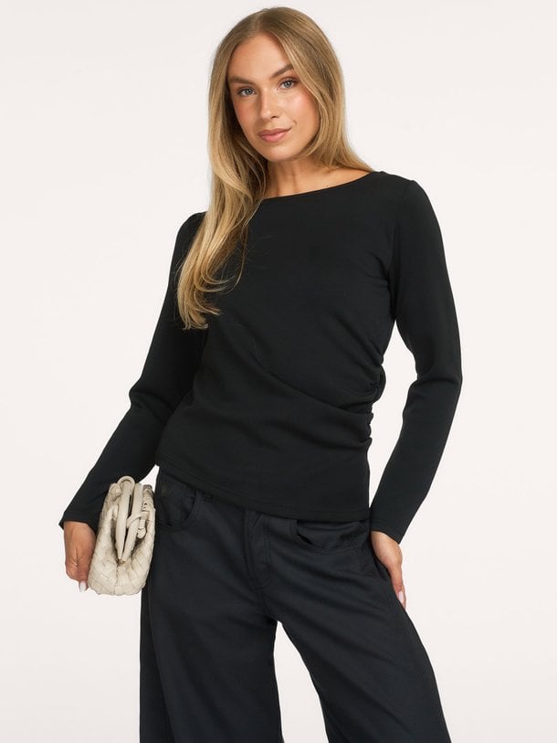 MWHelle Asymmetric Blouse Helle, modalmix top