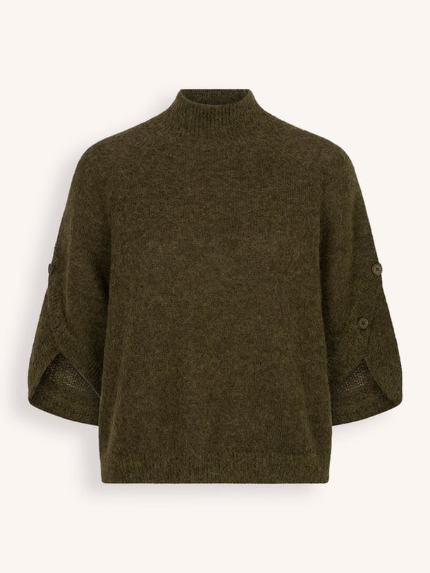 Mahani cape sweater Mahani, alpacamix trui