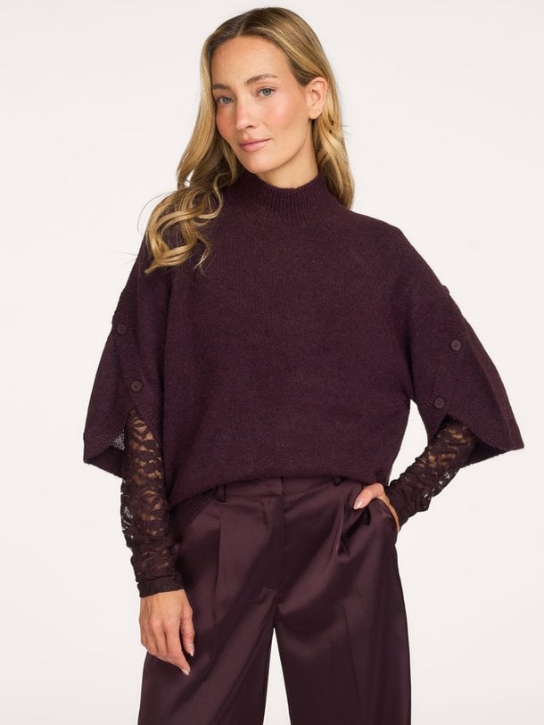 Mahani cape sweater Mahani, wolmix trui