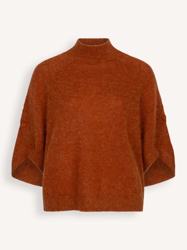 Mahani cape sweater Mahani, alpacamix trui