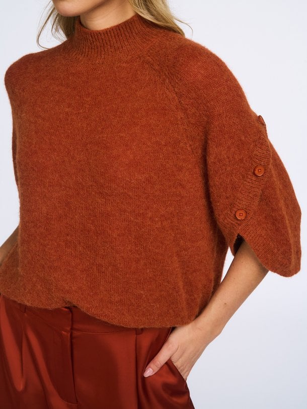 Mahani cape sweater Mahani, alpacamix trui