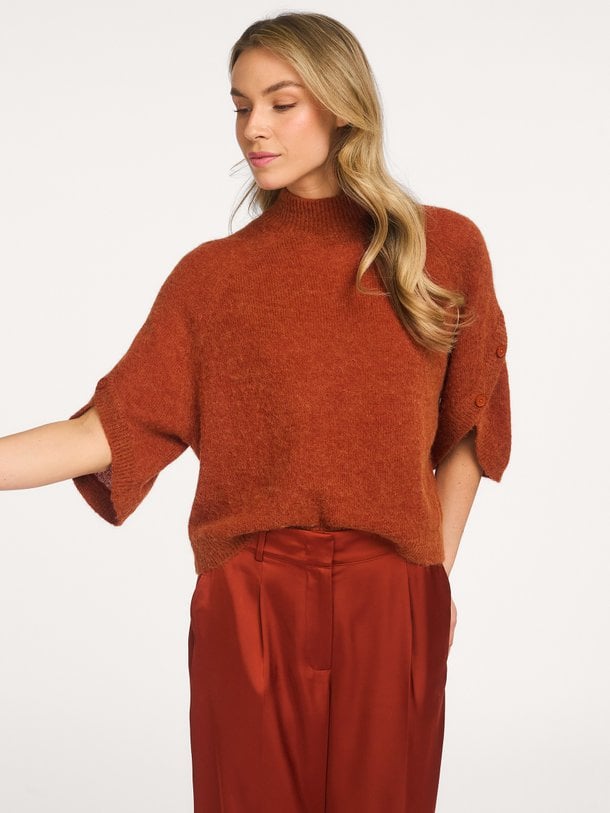 Mahani cape sweater Mahani, alpacamix trui