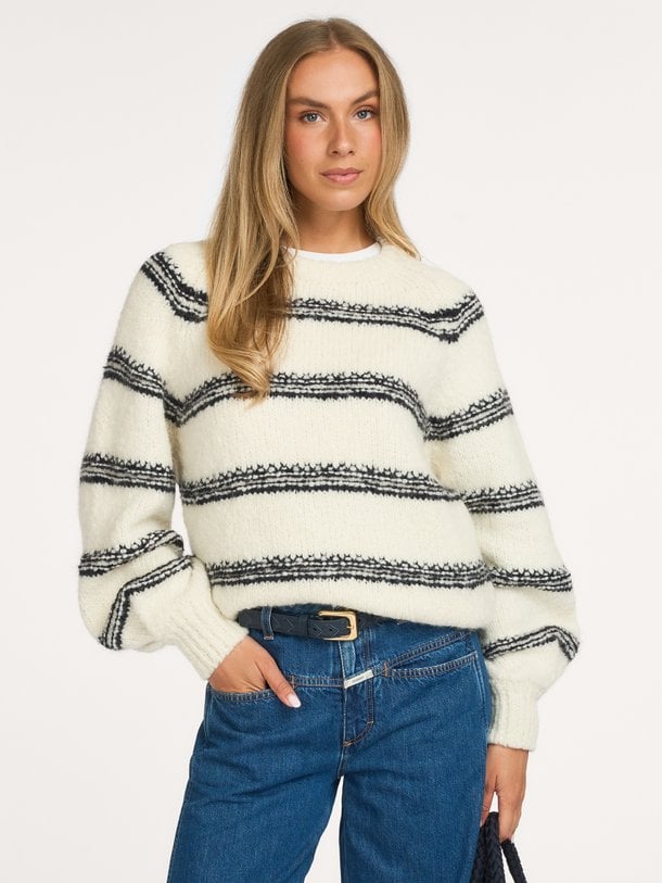 lucia stripe pullover Lucia, alpacamix gestreepte trui