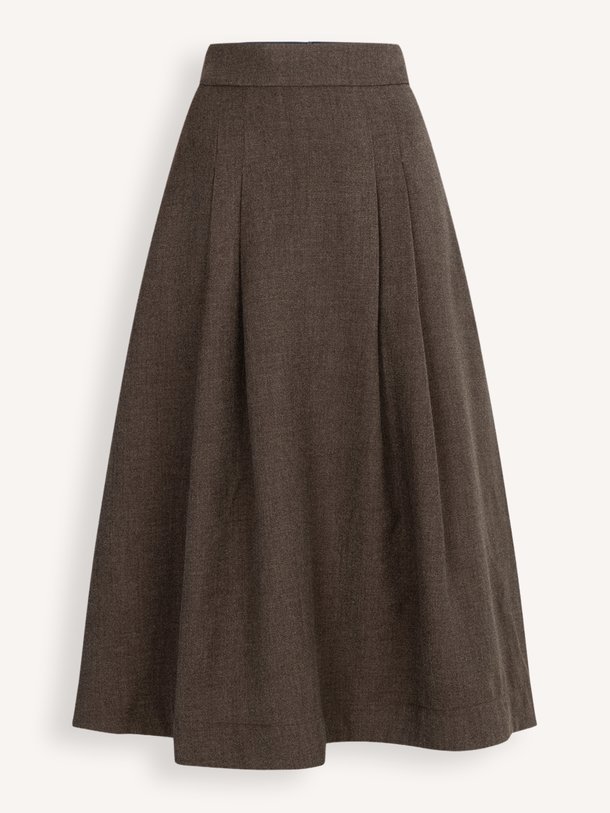 POLESS medium long skirt Poless, viscosemix A-lijn rok