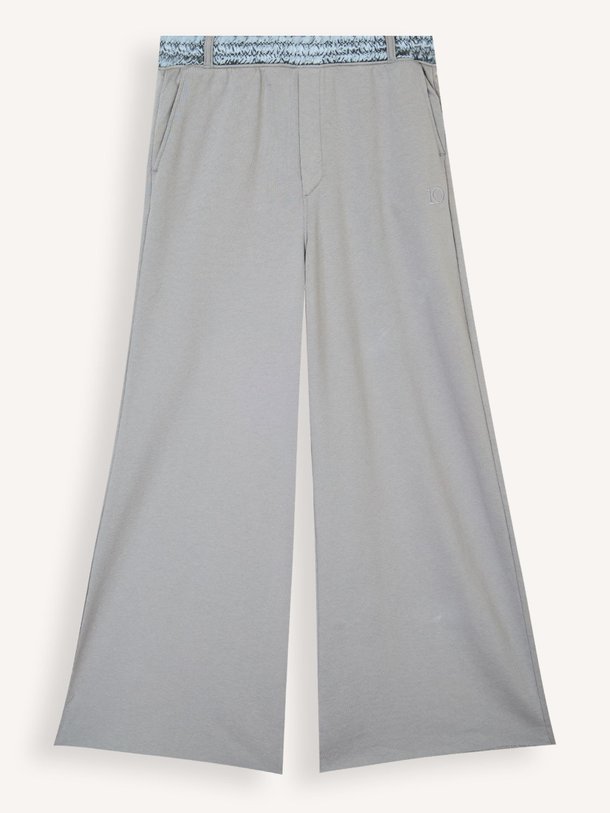 wide jogger Katoenmix joggingbroek