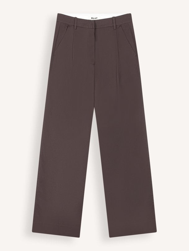 TAILORED TROUSERS Katoenmix broek