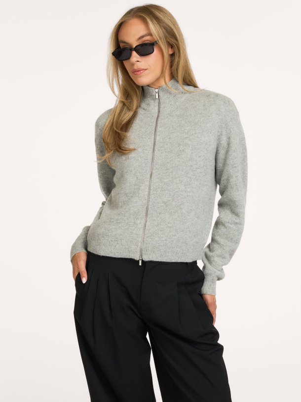 MWTracy Knit ZipCardigan Tracy, wollen vest