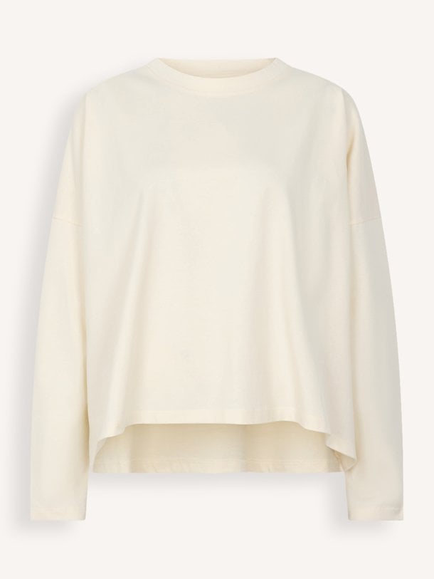 CIBINE Long sleeves tee with detachable scarf Cibine, katoenen longsleeve
