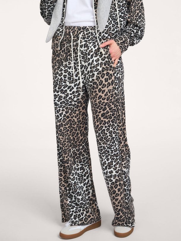 soft scuba pants leopard Modalmix leopard broek