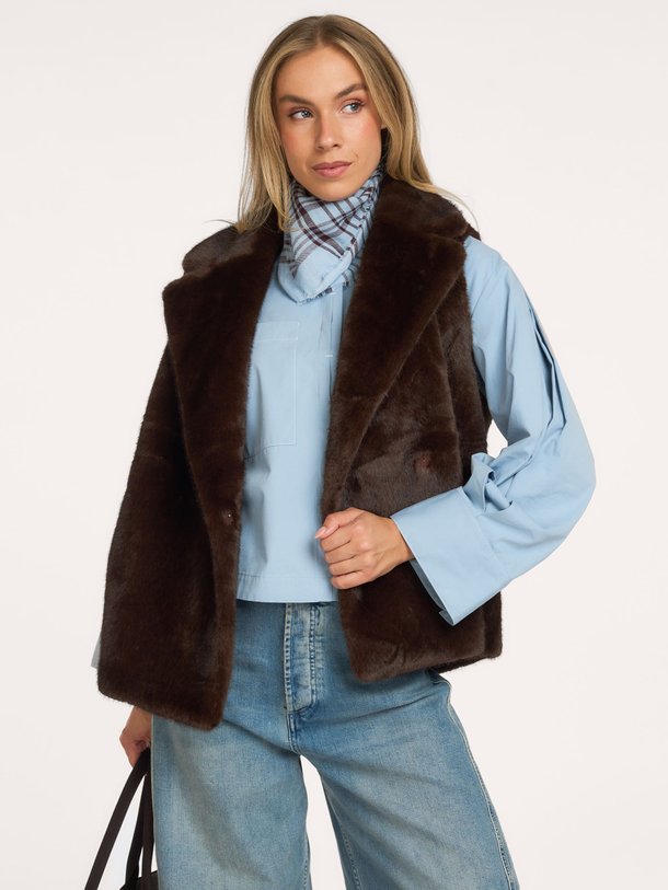 Ilona faux fur gilet Ilona, fake fur gilet