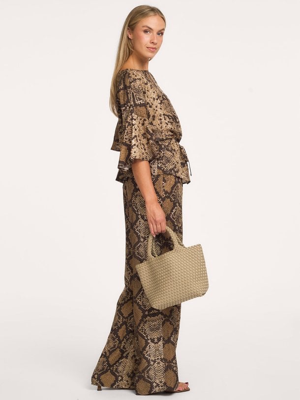 Vajen snake top Vajen, katoenmix top met print