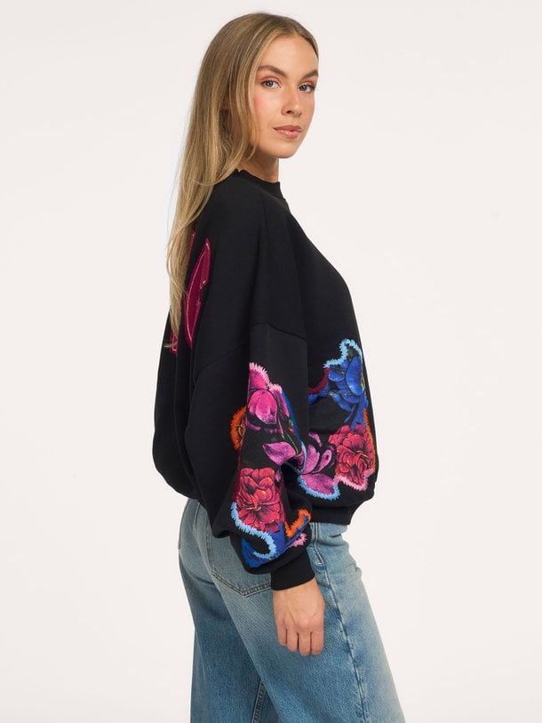 Nero Oversized Sweater Nero, katoenmix oversized sweater