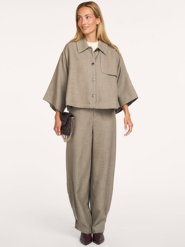 Clendis Tappered button detail pants Clendis, viscosemix pantalon