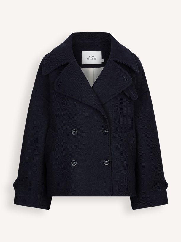 MATHO Short double breasted woolen coat Matho, wolmix jas
