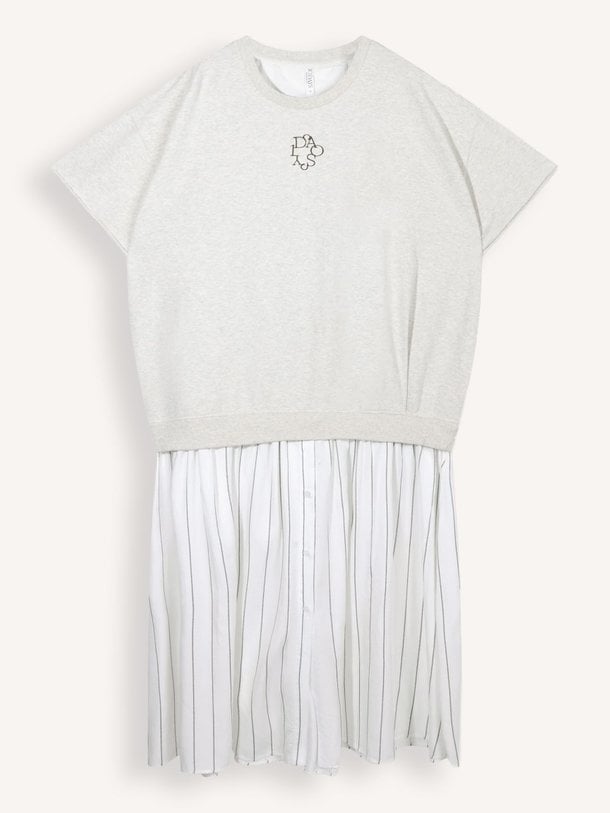 statement sweater dress Katoenmix jurk