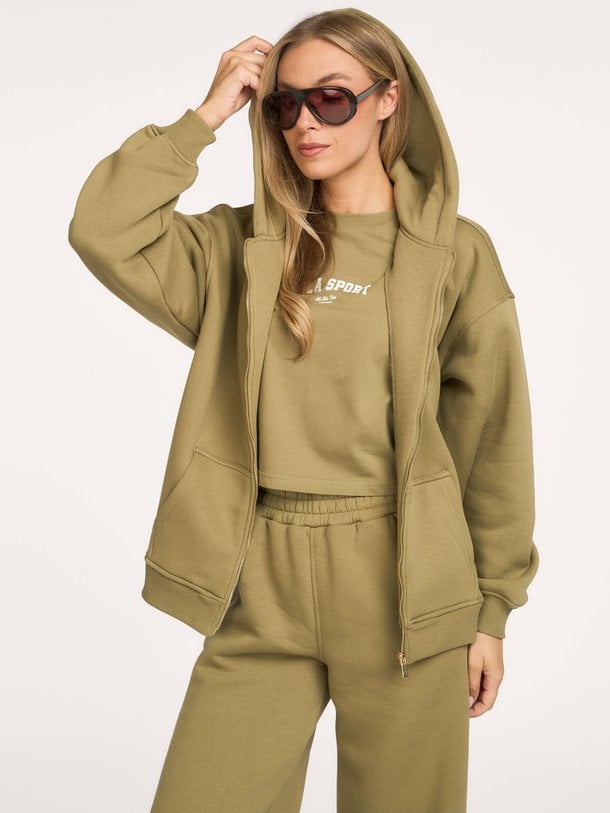 Stella Zip Hoodie Stella, katoenmix vest