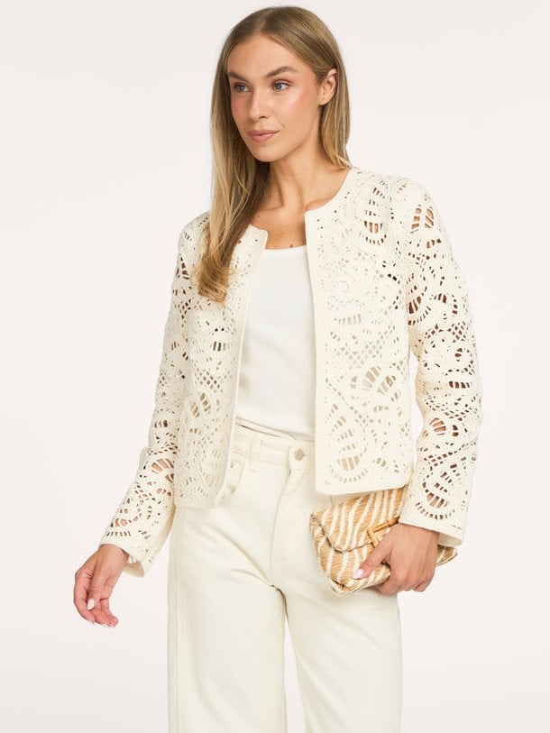 Annyka crochet cardigan Annyka, katoenen vest