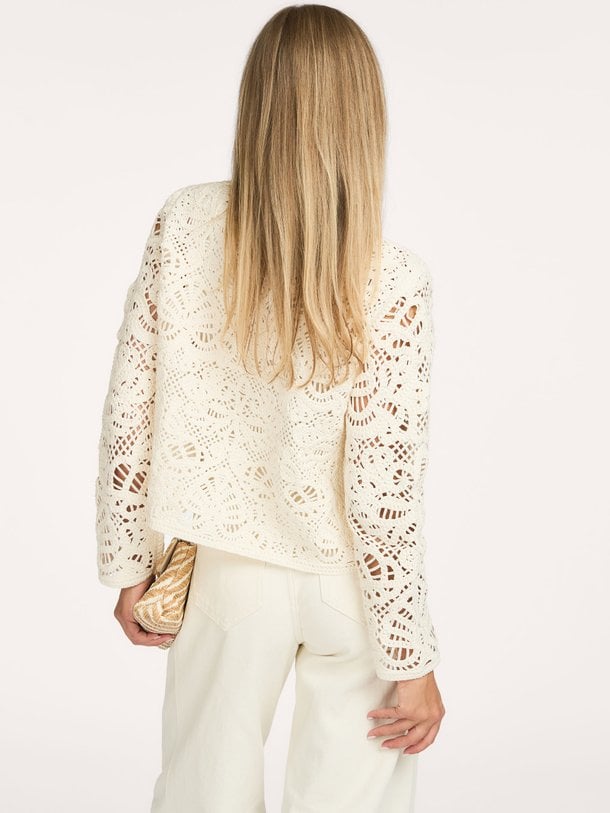 Annyka crochet cardigan Annyka, katoenen vest