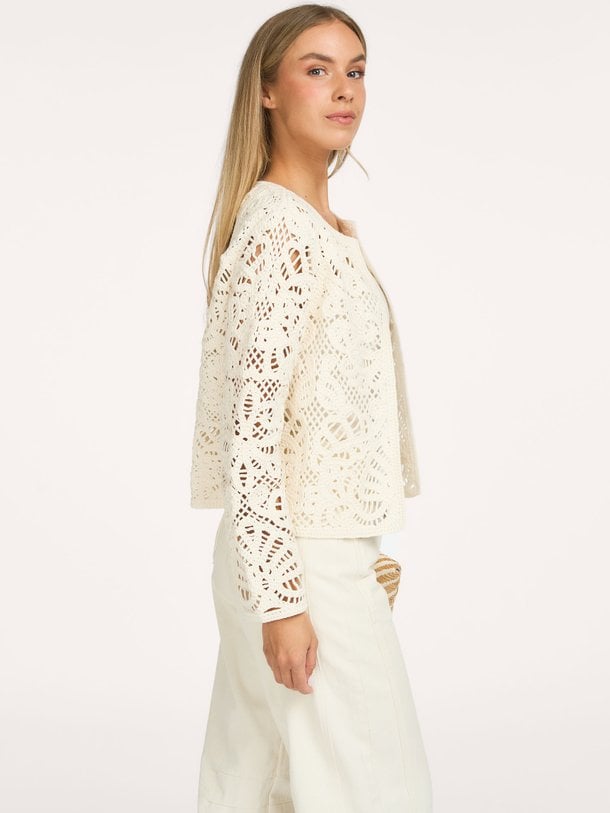 Annyka crochet cardigan Annyka, katoenen vest