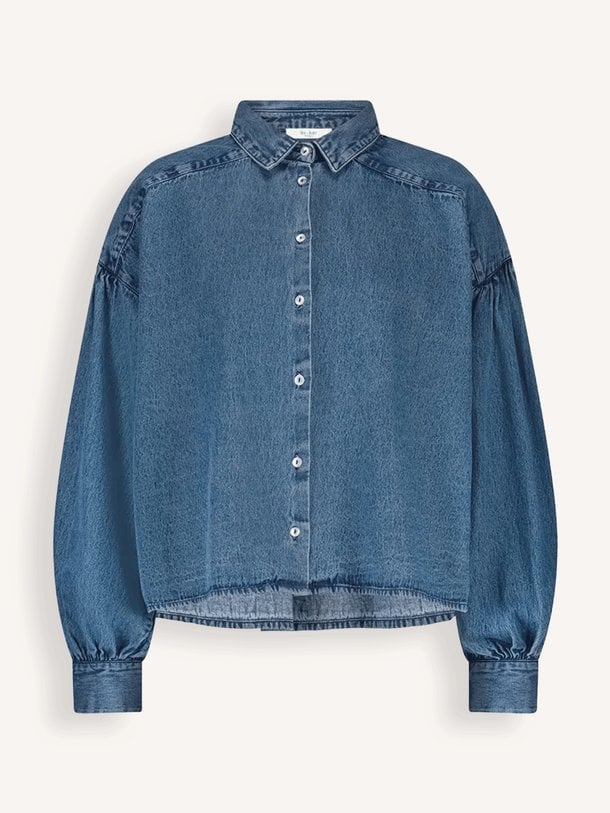 sarah short denim blouse Sarah, denim blouse