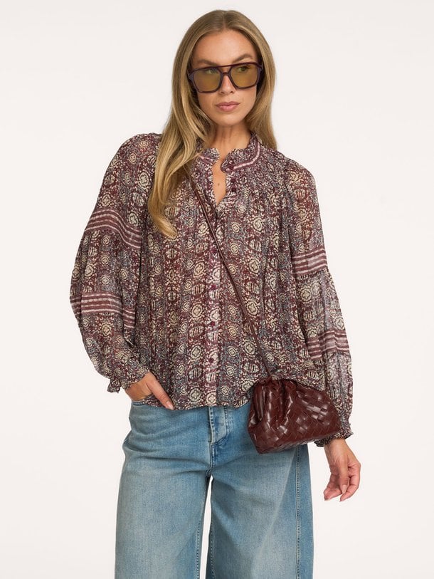 1H26DENN Denna, viscose blouse