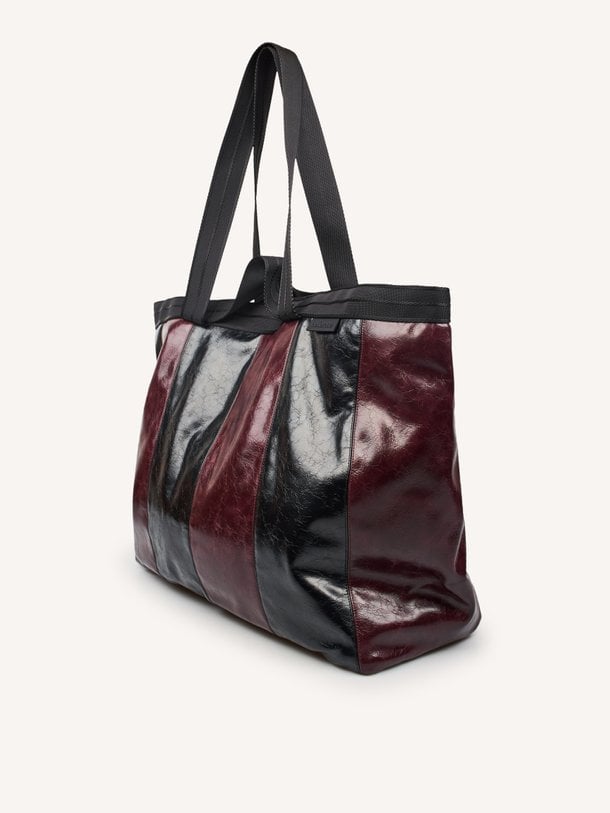 Homty, leatherlook shopper