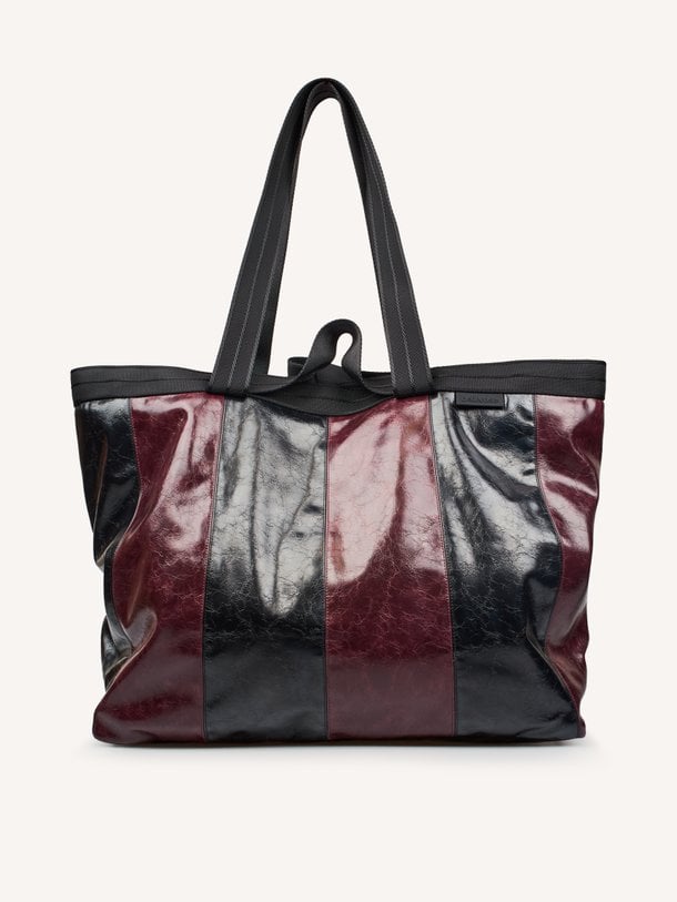Homty, leatherlook shopper