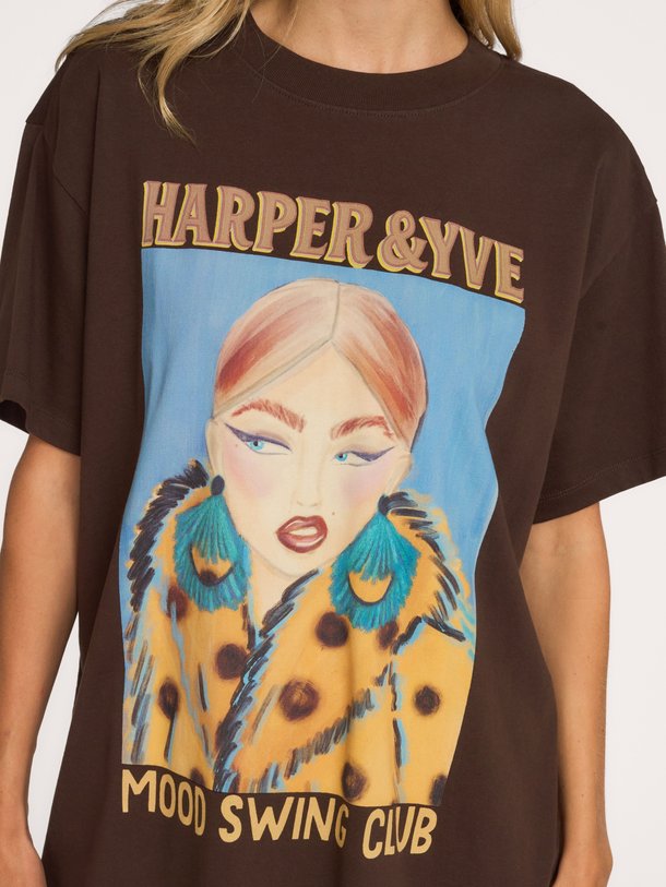 MOODY-SS Moody, katoenen T-shirt met print