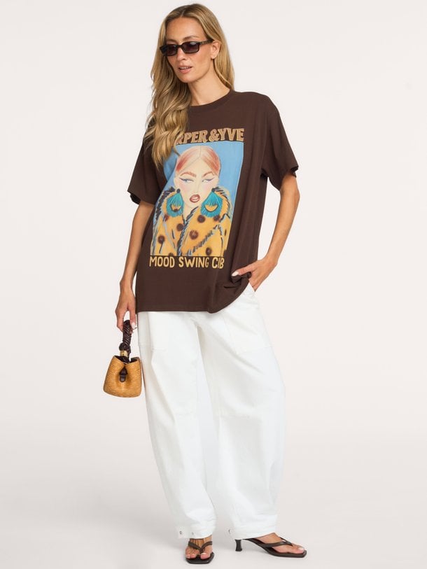 MOODY-SS Moody, katoenen T-shirt met print