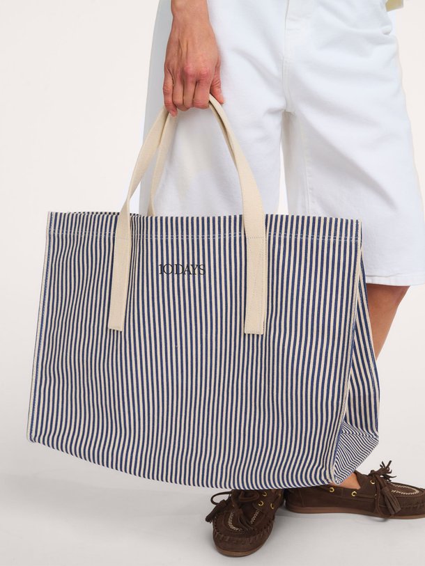 canvas shopper stripes Katoenen shopper